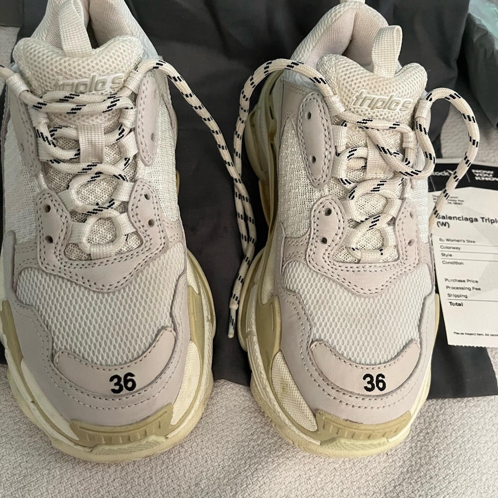 Balenciaga Triple S Sneakers Size 36 Woman